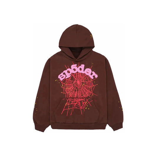 Sp5der Web hoodie-Brown